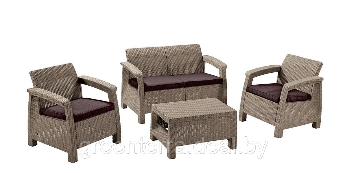 Комплект мебели СORFU SET, капучино [227640] - фото 1 - id-p121535811