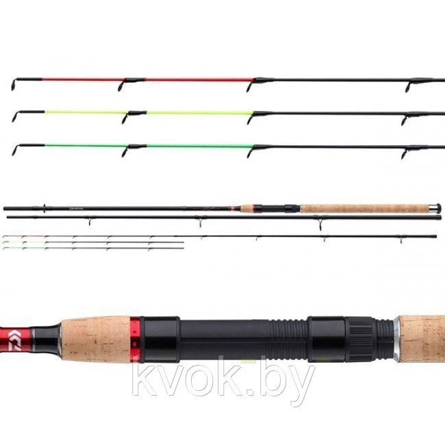 Удилище фидерное DAIWA "Ninja-X Feeder" 3.9м (тест 50-150гр) - фото 3 - id-p121536054