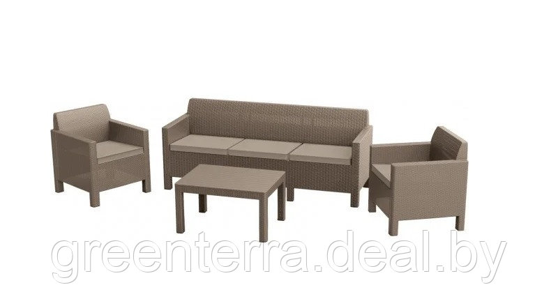 Комплект мебели Orlando 3 - Seater, капучино [226525] - фото 1 - id-p121543420