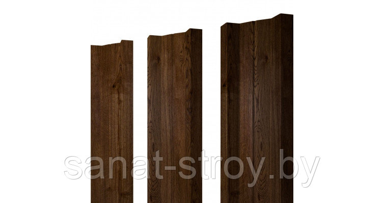 Штакетник М-образный А 0,45 Print Elite Antique Wood TwinColor - фото 1 - id-p121550361