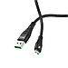 Дата-кабель U53 Micro USB 1.2м. 4А. красный Hoco, фото 3