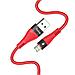 Дата-кабель U53 Micro USB 1.2м. 4А. красный Hoco, фото 4
