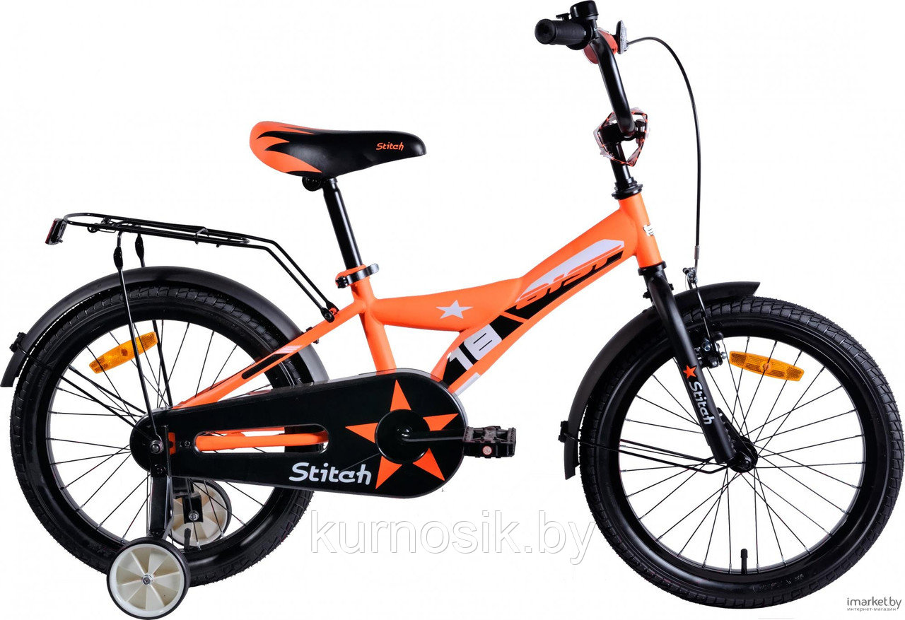 Детский велосипед Aist Stitch 18" оранжевый, фото 1
