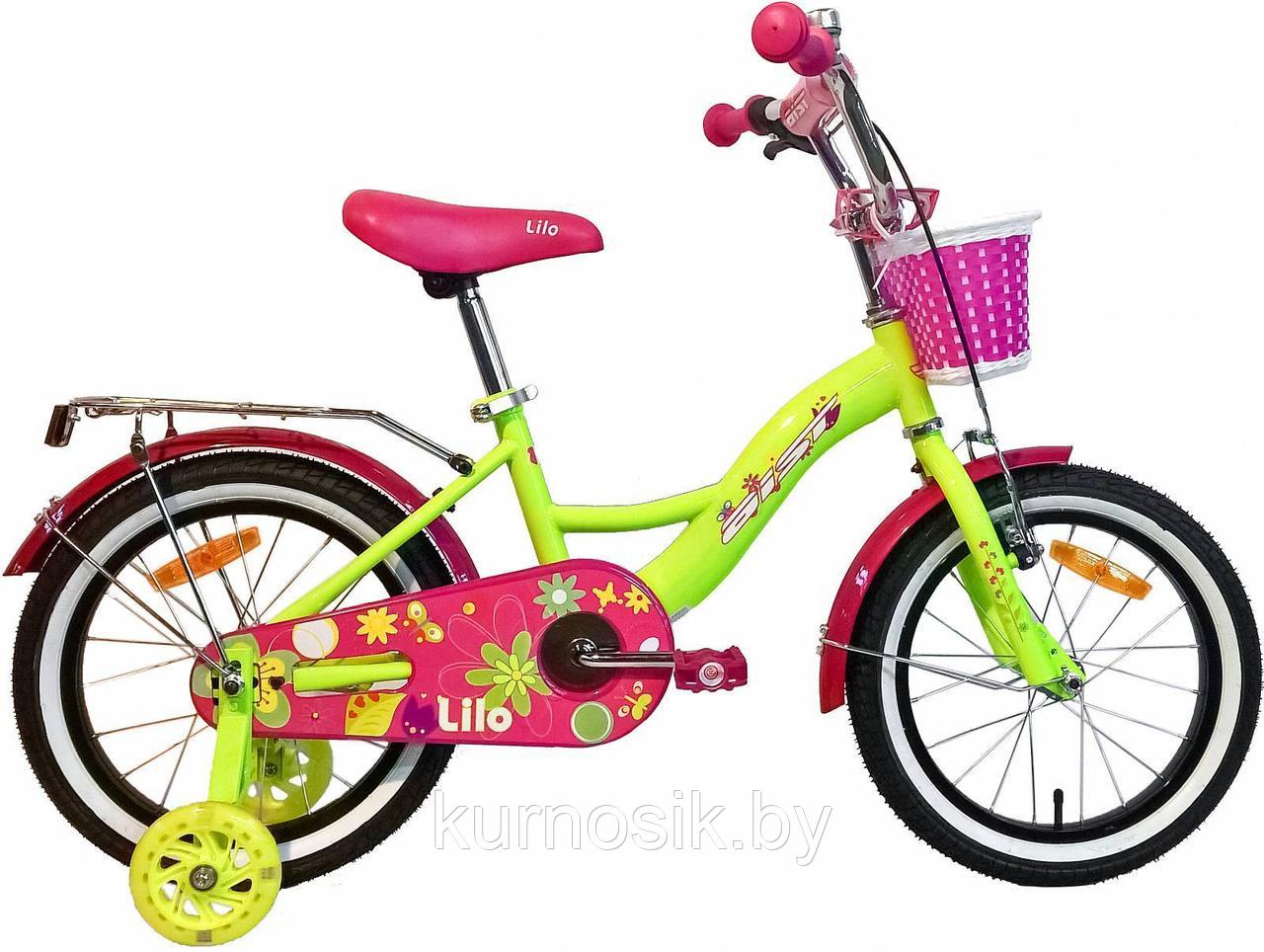 Детский велосипед AIST Lilo 16" желтый