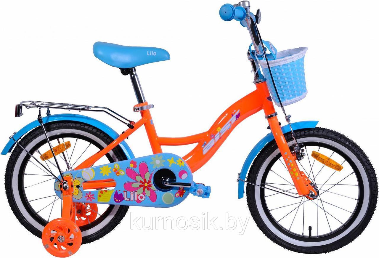 Детский велосипед AIST Lilo 16" желтый Оранжевый - фото 1 - id-p121550966
