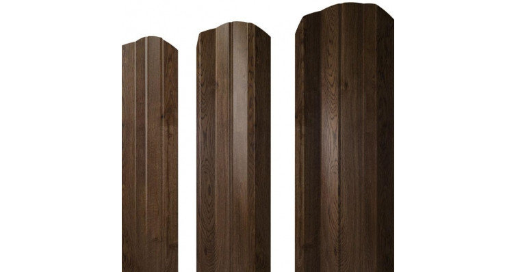 Штакетник М-образный А фигурный 0,45 Print-Double Elite Antique Wood, фото 2