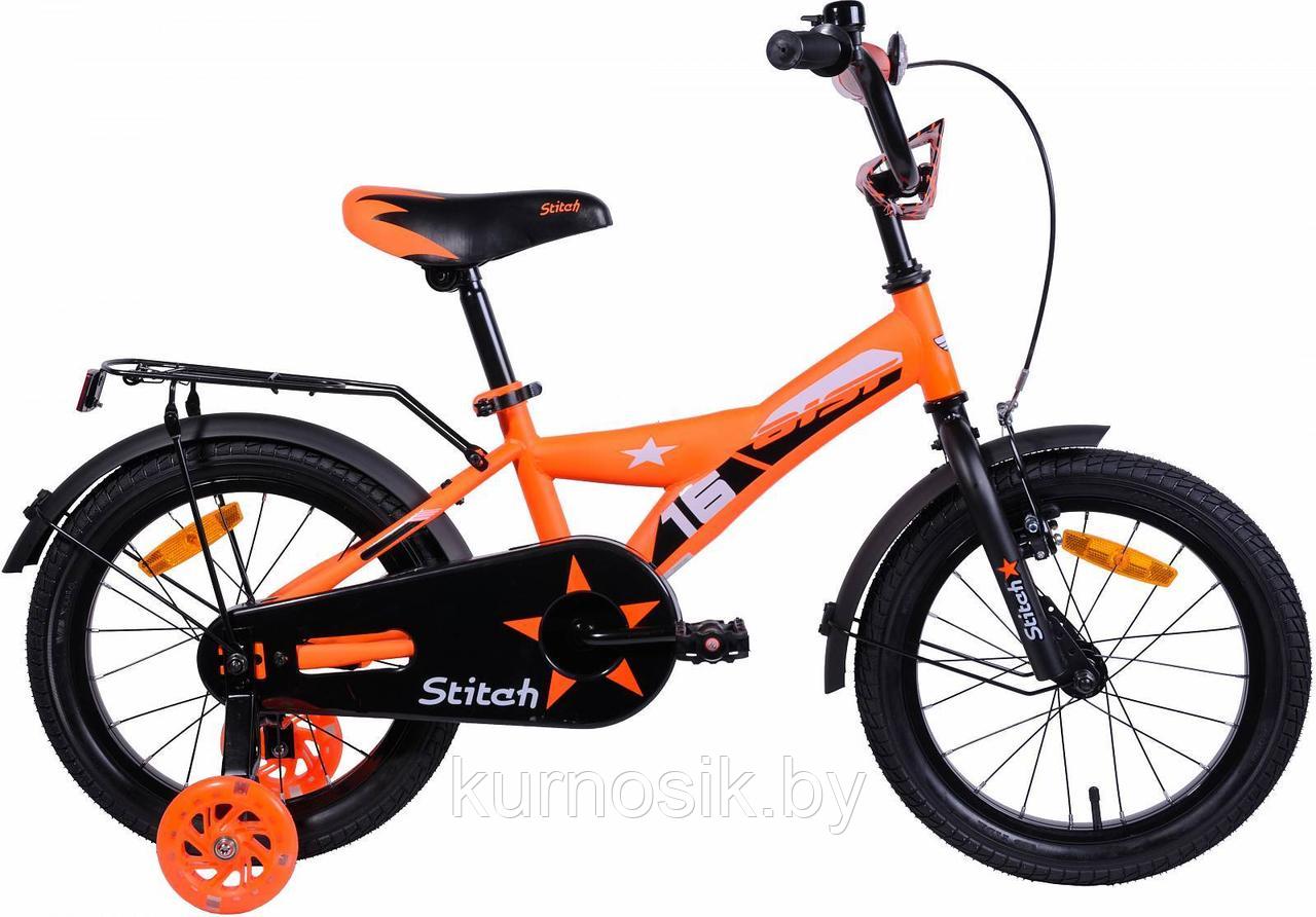 Детский велосипед AIST Stitch 16" оранжевый