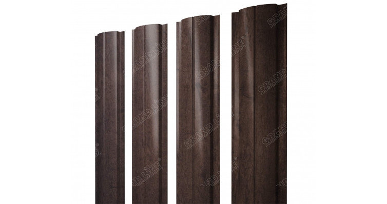 Штакетник круглый 0,45 Print Elite Antique Wood, фото 2