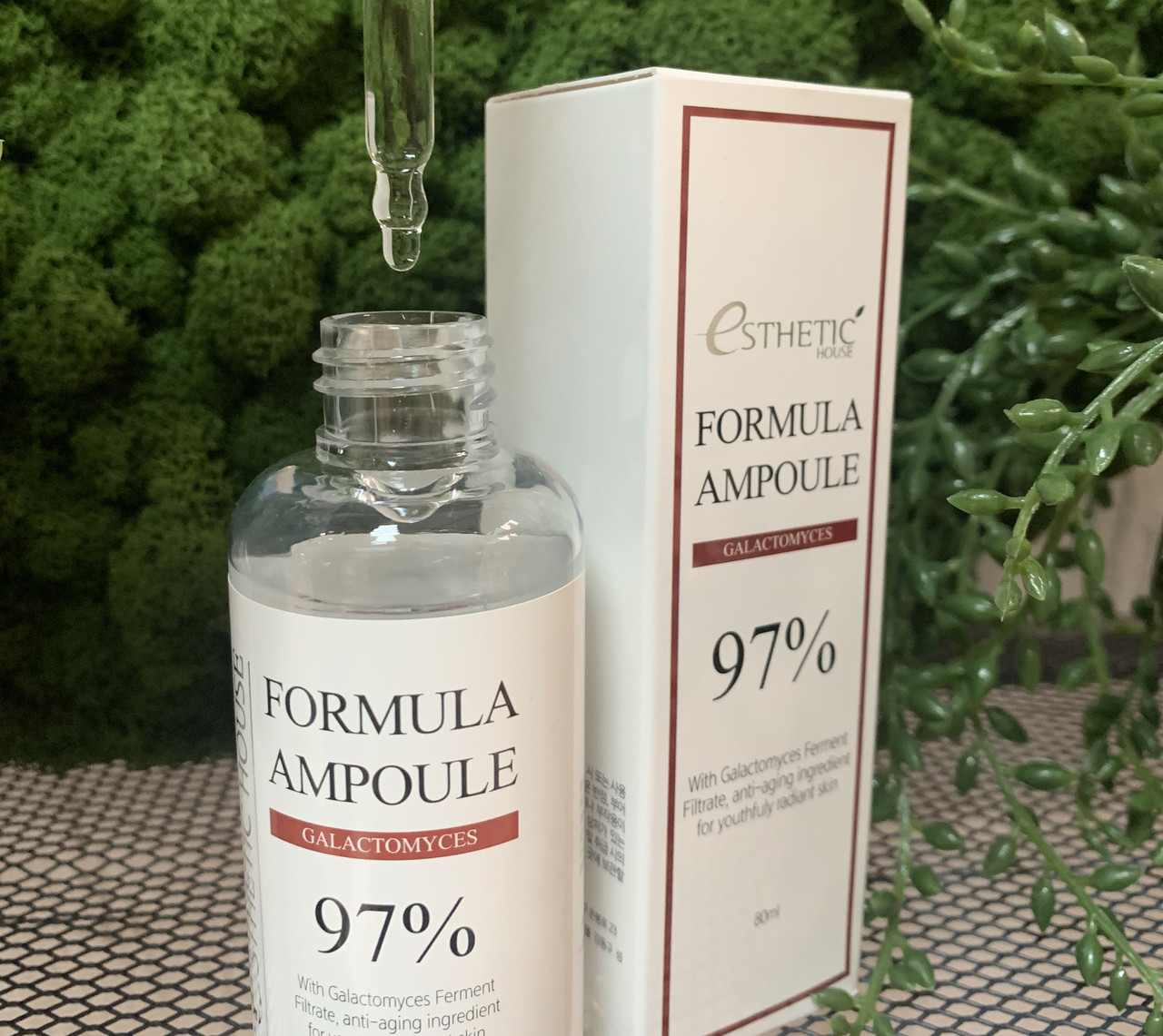 Сыворотка для лица с ферментированными дрожжевыми грибами Esthetic House Formula Ampoule Galactomyces, 80 мл. - фото 2 - id-p118695638