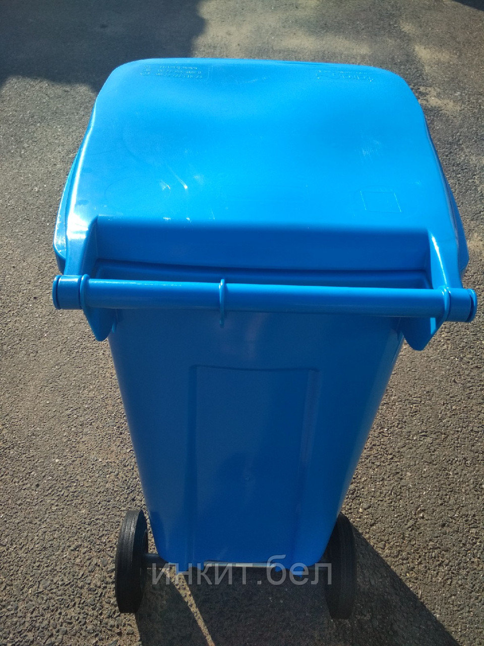 Цена с НДС. Мусорный контейнер 120 литров, синий (Россия) - фото 3 - id-p116423513