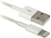 Кабель USB Defender ACH01-03H USB(AM)-Lightning(M), 1м пакет