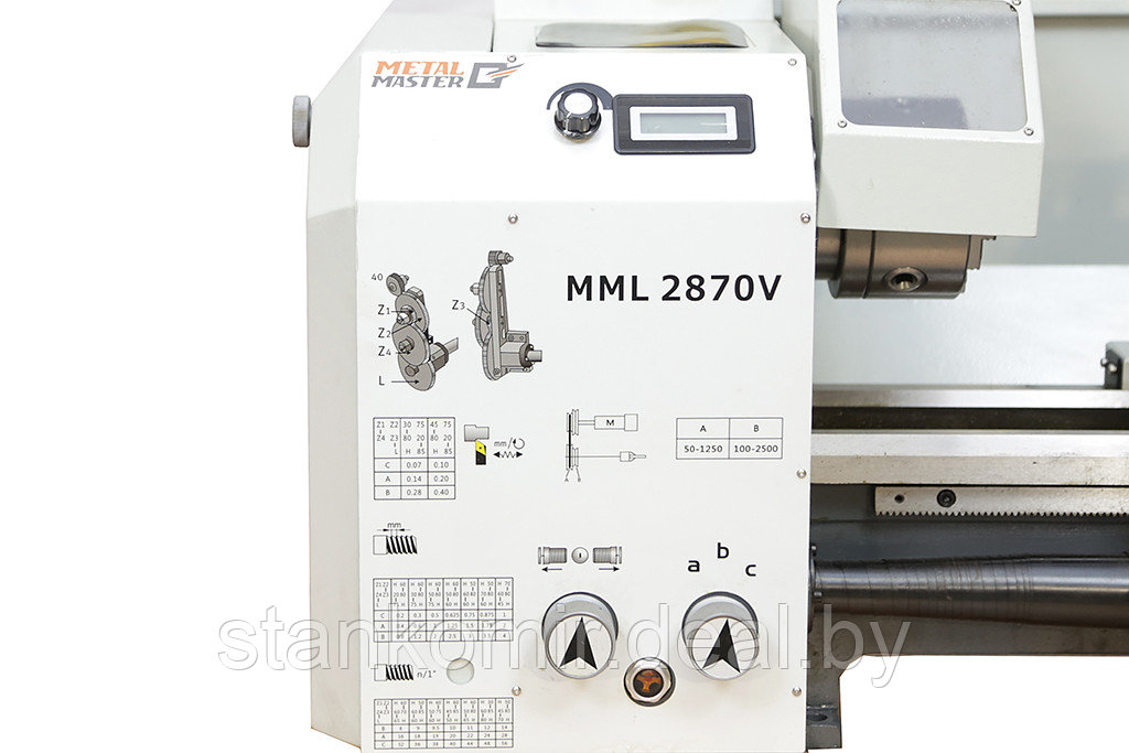 Токарный станок по металлу MetalMaster MML 2870 V (код 15675) - фото 5 - id-p47894870