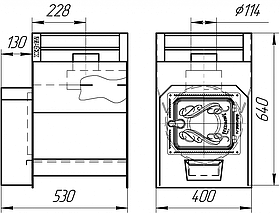 Печь для бани Жара-экстра 400