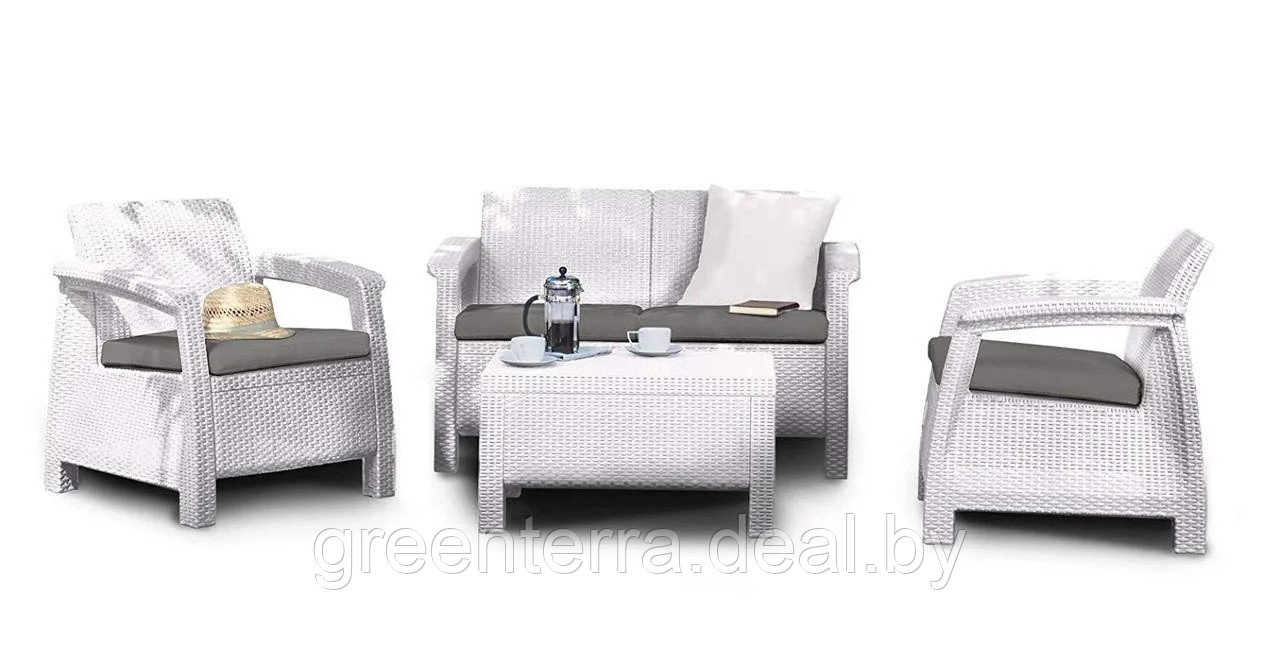 Комплект мебели СORFU SET, белый [223258] - фото 2 - id-p121580377
