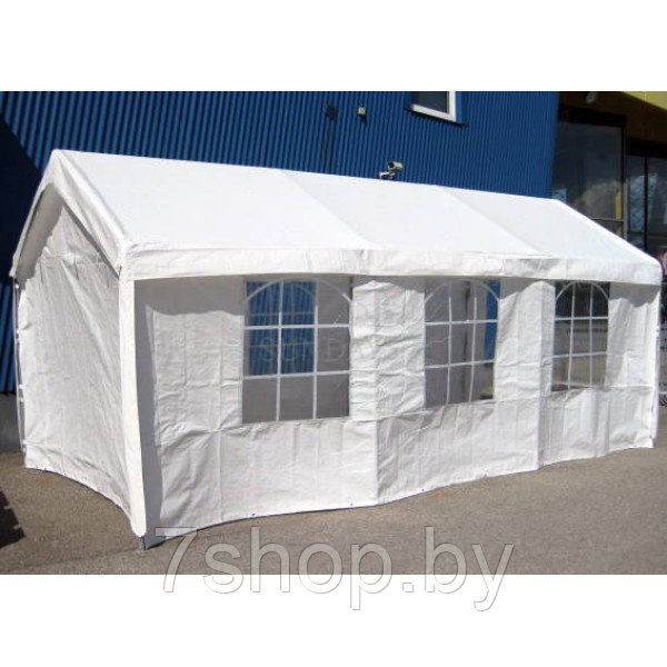 Тент-шатер ПВХ 3x6м, 36201W, цвет белый - фото 2 - id-p89924369