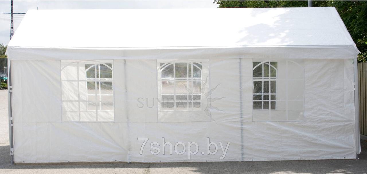Тент-шатер ПВХ 3x6м, 36201W, цвет белый - фото 3 - id-p89924369