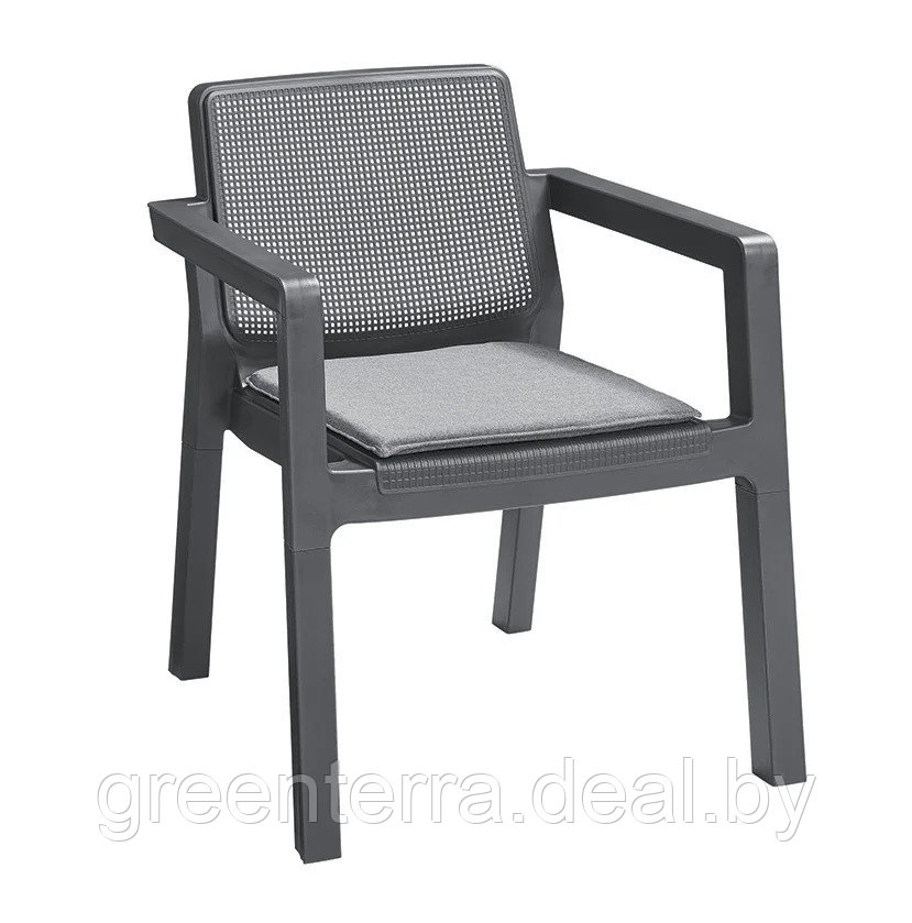 Комплект мебели EMILY 2 SEATER, графит [246589] - фото 2 - id-p121584904