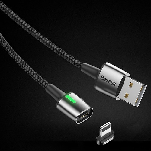 Кабель Baseus Zinc Magnetic USB для устройств с разъемом Lightning, 1м - фото 3 - id-p121582121