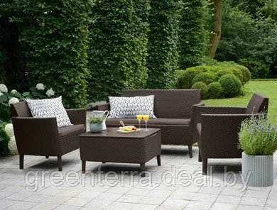 Комплект мебели SALEMO 2-SOFA SET, коричневый [236844] - фото 2 - id-p121585753