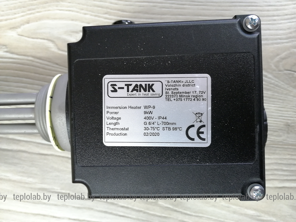 Электрический ТЭН с термостатом S-Tank 9 кВт, 380 В - фото 9 - id-p121585832