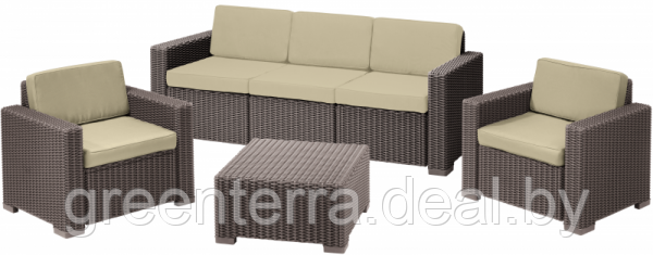 Комплект мебели Keter California 3 Seater, капучино [212507] - фото 8 - id-p121585915