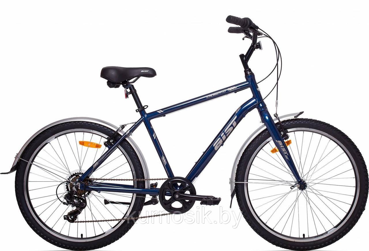 Городской велосипед AIST Cruiser 1.0 26" графитовый Синий, 21"