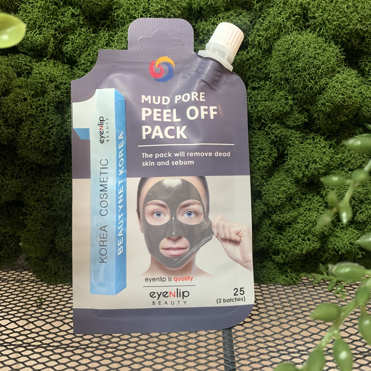 Маска-пленка очищающая Eyenlip Mud Pore Peel Off Pack, 25 гр - фото 1 - id-p121587350