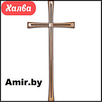Крест на памятник католический 016 16х7.5см. Цвет: Бронза. Материал: полимергранит