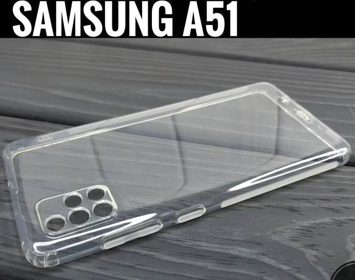 Чехол-накладка для Samsung Galaxy A51 (силикон) SM-A515 прозрачный с защитой камеры - фото 3 - id-p116299584