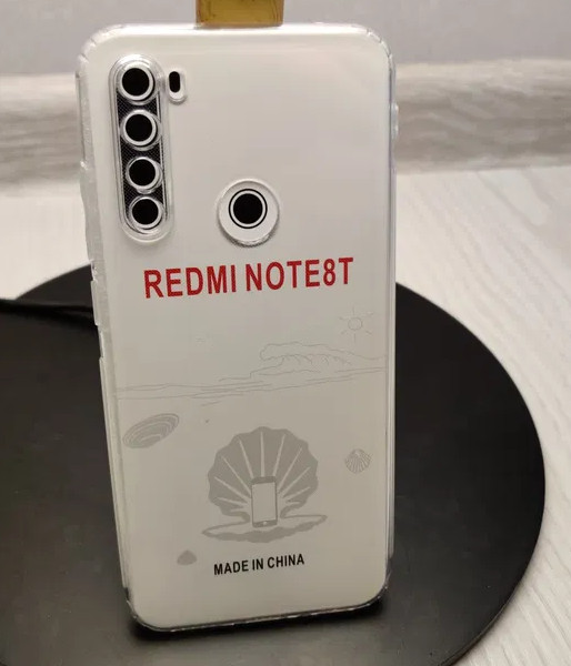 Чехол-накладка для Xiaomi Redmi Note 8T (силикон) прозрачный с защитой камеры - фото 4 - id-p116299633
