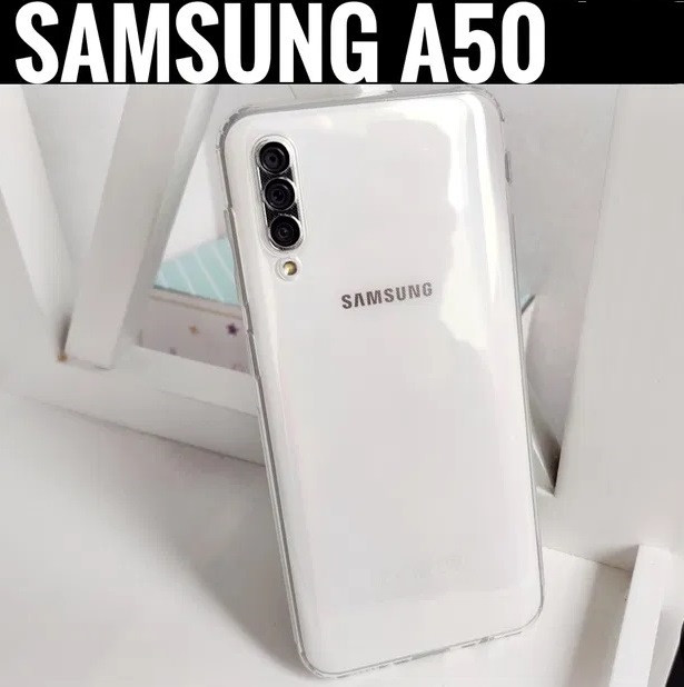 Чехол-накладка для Samsung Galaxy A50 (силикон) SM-A505 прозрачный с защитой камеры - фото 2 - id-p121405116