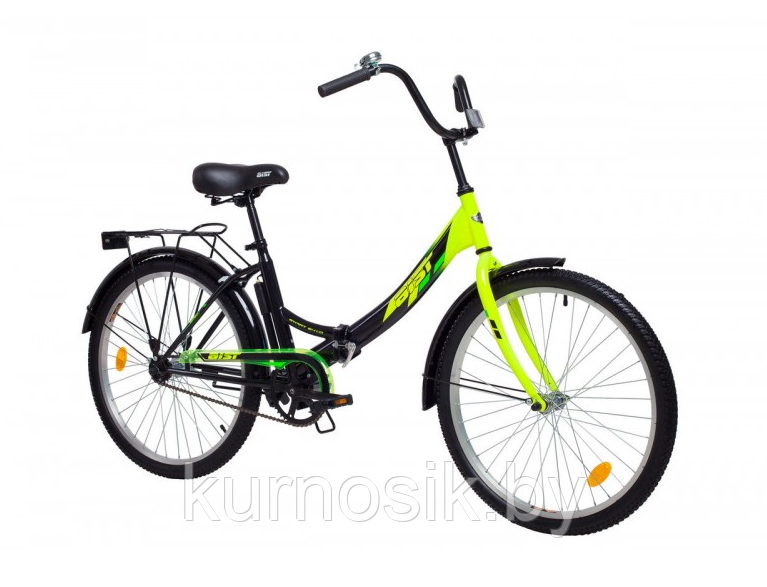 Подростковый велосипед Аist smart 24 1.0 сине-белый Черно-зеленый - фото 1 - id-p121603012