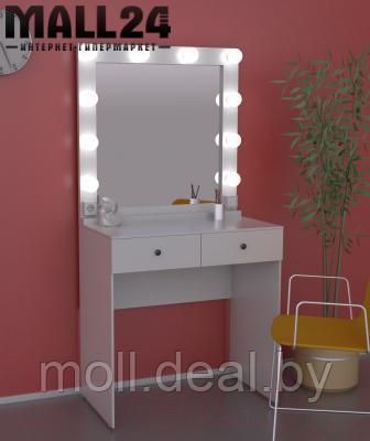 SV-01 W Стол макияжный со встроенным зеркалом и подсветкой (белый)