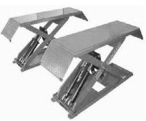 Установка ножничного автоподъёмника