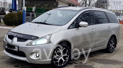 Дефлектор капота Mitsubishi Grandis (2003-2011) [MSH26] (VT52)