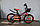 Детский облегченный велосипед Delta Prestige S 18'' + шлем (чёрно-оранжевый), фото 2