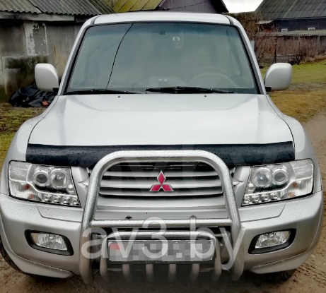 Дефлектор капота Mitsubishi Pajero (2000-2006) [MSH12] (VT52)