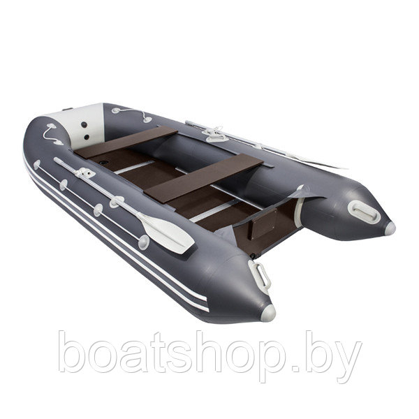 Надувная моторно-килевая лодка Таймень LX 3600 СК графит/светло-серый - фото 2 - id-p121676051
