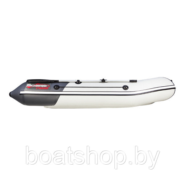 Надувная моторно-килевая лодка Таймень NX 2800 НДНД "Комби" светло-серый/графит - фото 4 - id-p121677056