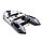 Надувная моторно-килевая лодка Таймень NX 2800 НДНД "Комби" светло-серый/графит, фото 2
