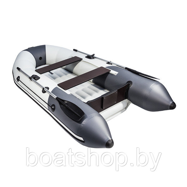 Надувная моторно-килевая лодка Таймень NX 2800 НДНД "Комби" светло-серый/графит - фото 2 - id-p121677056