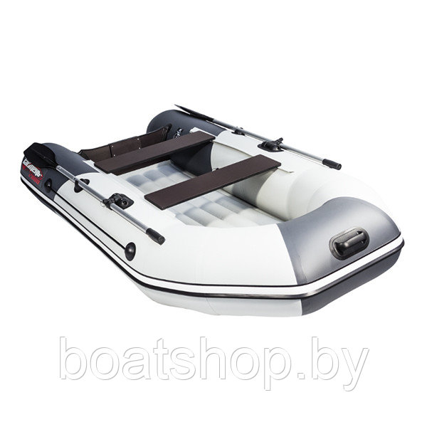 Надувная моторно-килевая лодка Таймень NX 2800 НДНД "Комби" светло-серый/графит - фото 3 - id-p121677056