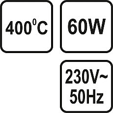 Электропаяльник стержневой(60W,230V) "Vore" 79394, фото 3