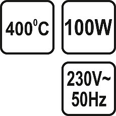 Электропаяльник стержневой(100W,230V) "Vorel" 79397, фото 3