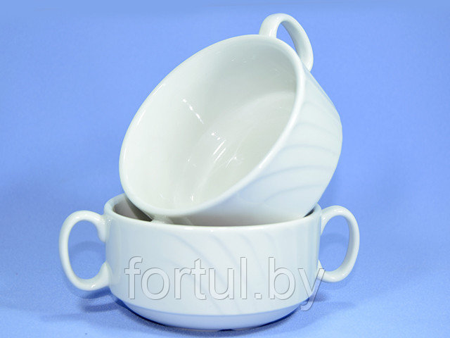 Чашка для бульона 330 см3 ф.426 "Голубка" (белое изделие) - фото 2 - id-p121688622