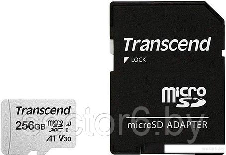 Карта памяти Transcend 300S 256GB (с адаптером), фото 2