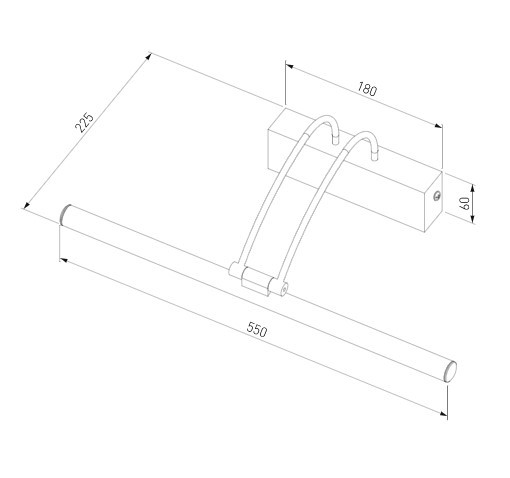 Настенный светодиодный светильник Simple LED 10W 1011 IP20 бронза - фото 3 - id-p66737187