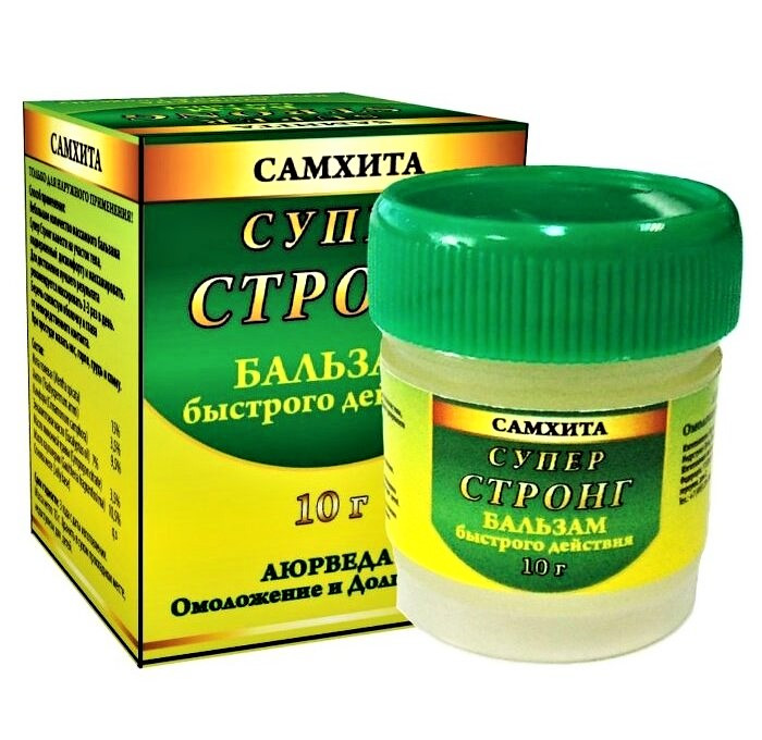 Бальзам Супер Стронг быстрого действия (Fast Relief Samhita), 10г