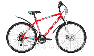 Горный велосипед Foxx Atlantic D 26" серо-красный Оранжевый, 20"