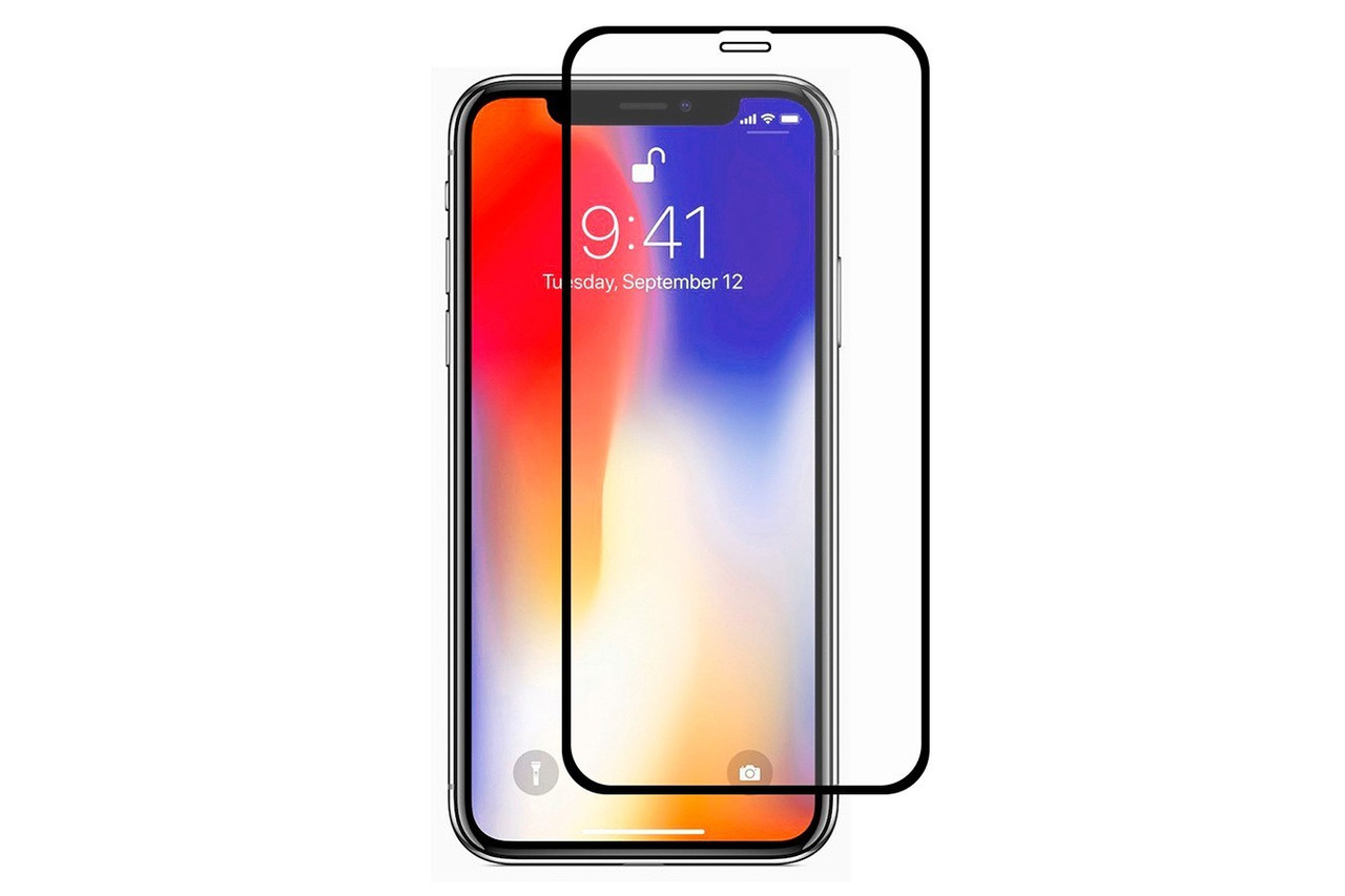 Защитное стекло для Apple iPhone 11 Pro с полной проклейкой (Full Screen), черное - фото 1 - id-p61489311